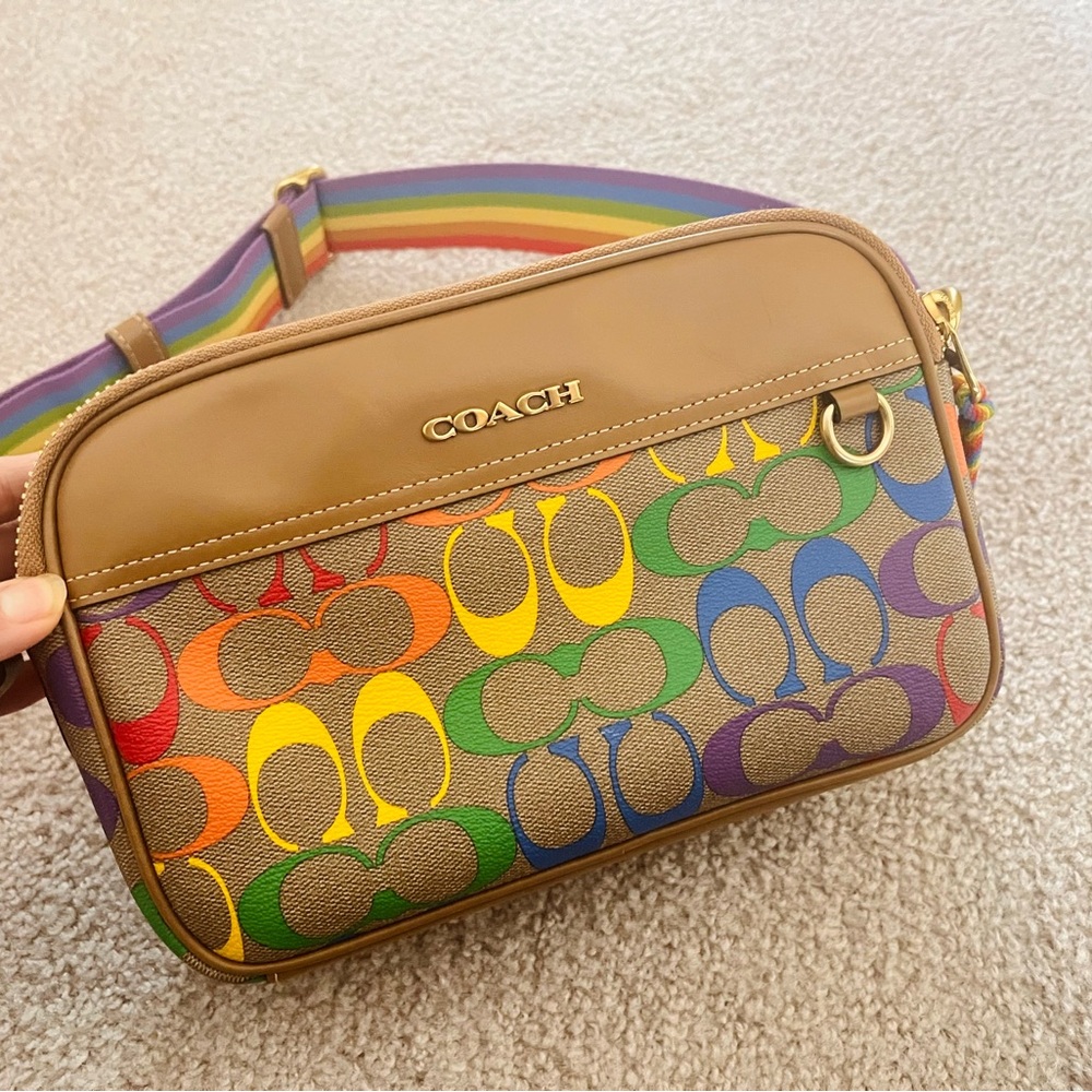 Coach Pride Graham Crossbody Bag In Rainbow Signature